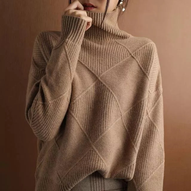 Agnes | Bequemer, locker sitzender Rollkragenpullover