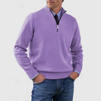 Drune | Herrenpullover Mit Halbem Reißverschluss