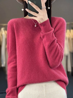 Drune | Pullover Damen Runder Ausschnitt Weicher und Eleganter Strickpullover