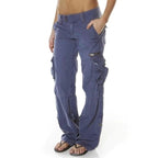 Drune Damen-Cargo-Hose mit Taschen