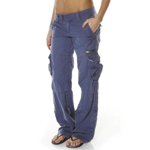 Drune Damen-Cargo-Hose mit Taschen