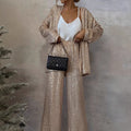 Anna | Trendiges Design - High-Waist-Paillettenanzug