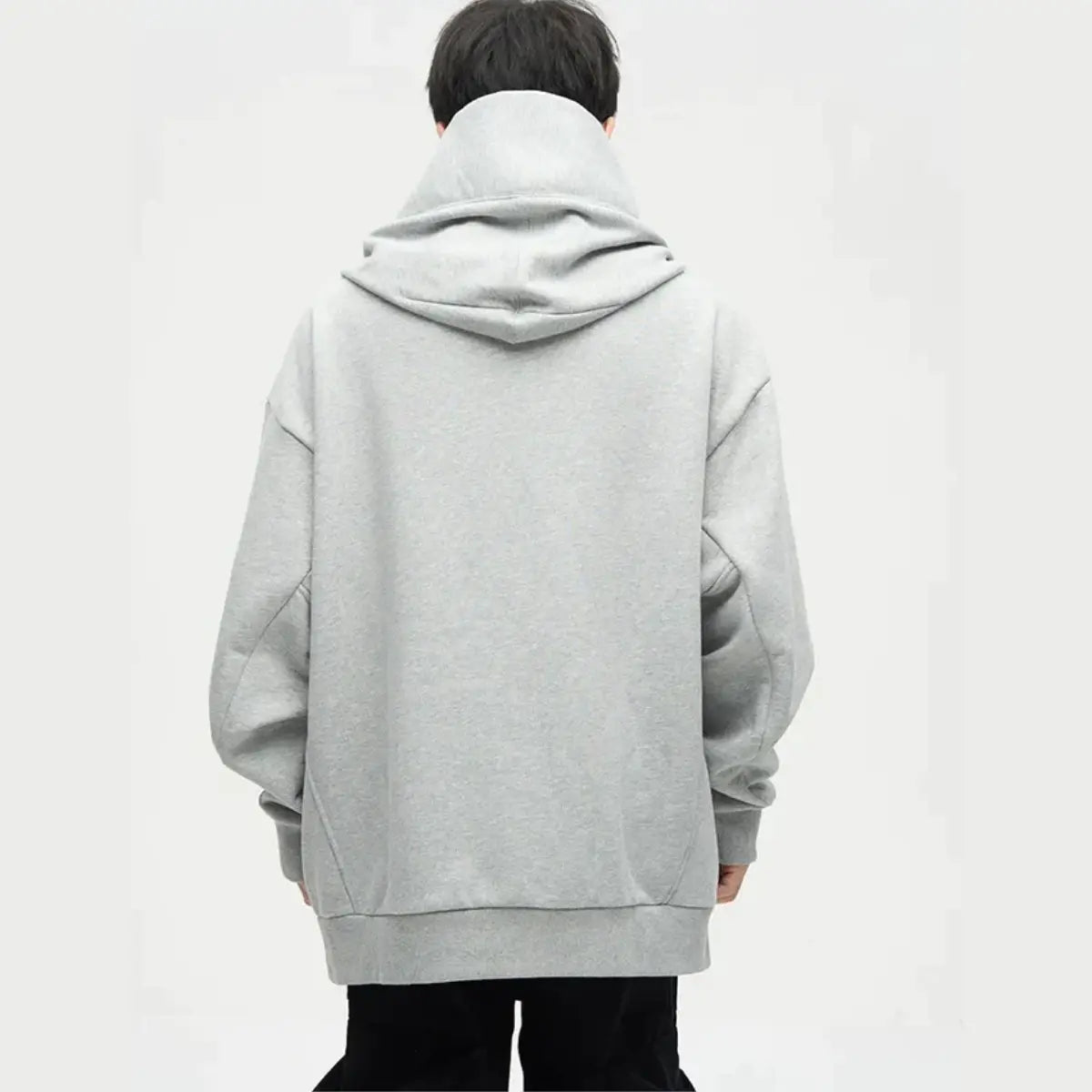 Drune | Ninja-Hoodie Mit Doppeltem Ausschnitt