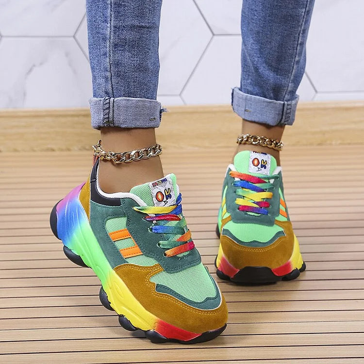 Drune | Orthopädische Regenbogensneaker