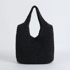 Marlene | Elegante Stroh-Strandtasche