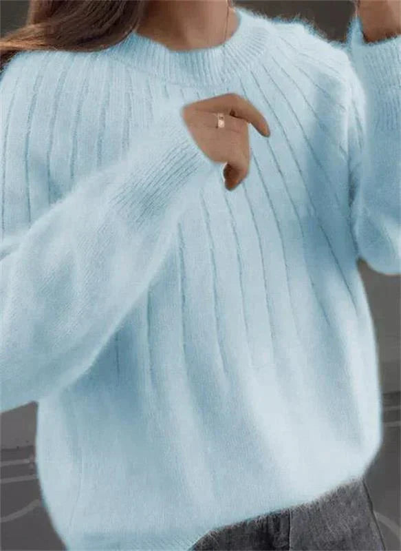 Melanie | Flauschiger Kaschmir-Strickpullover