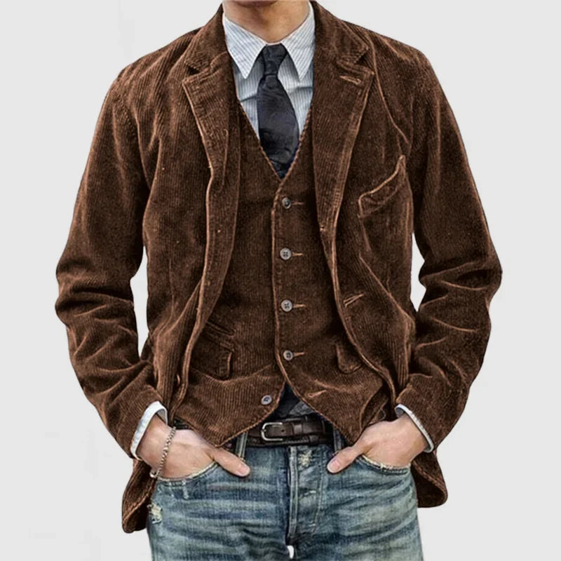 Drune | Stilvolles Vintage-Set Aus Blazer Und Weste