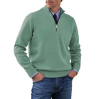 Drune | Herrenpullover Mit Halbem Reißverschluss