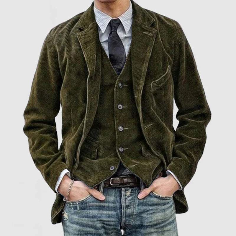 Drune | Stilvolles Vintage-Set Aus Blazer Und Weste