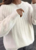 Melanie | Flauschiger Kaschmir-Strickpullover