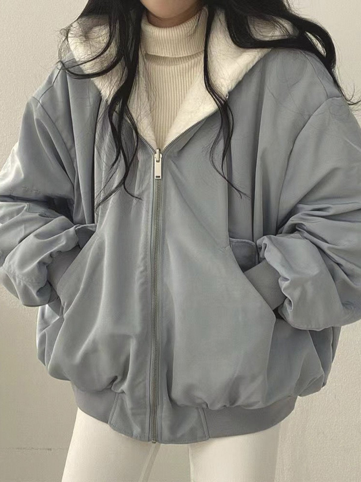 Hanna | Bequeme Fleece-Wende-Hoodie-Jacke