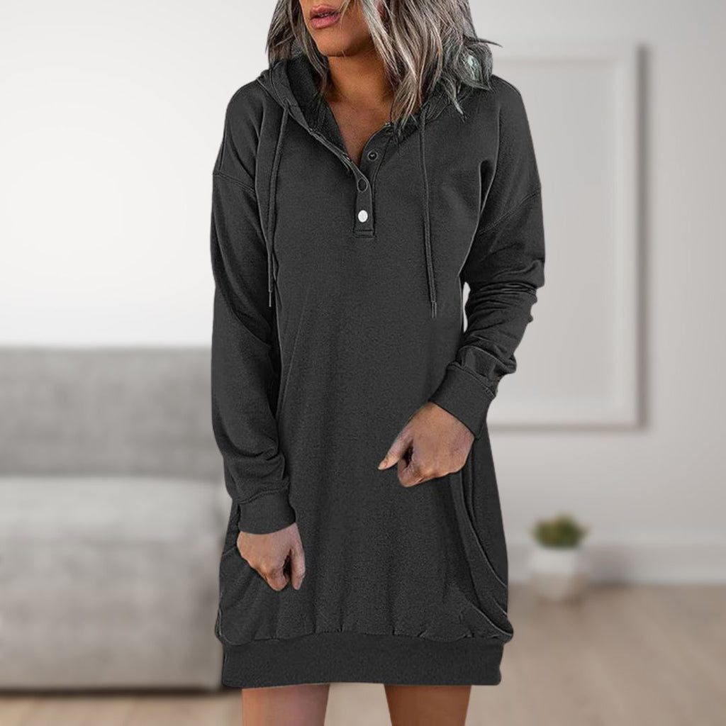 Natascha | Kapuzenkleid – Trendy Kapuzen pullover für Damen