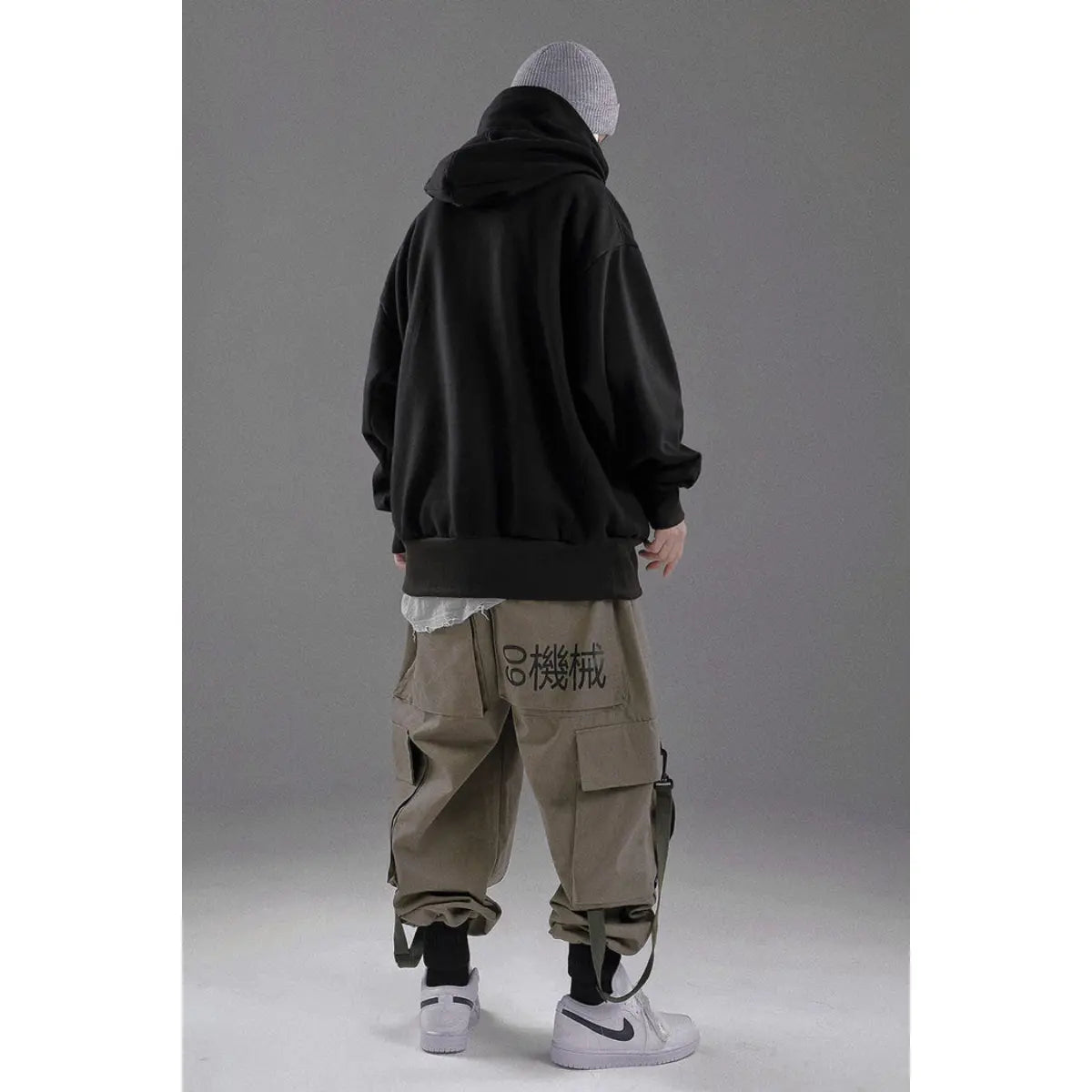 Drune | Ninja-Hoodie Mit Doppeltem Ausschnitt