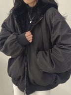 Hanna | Bequeme Fleece-Wende-Hoodie-Jacke