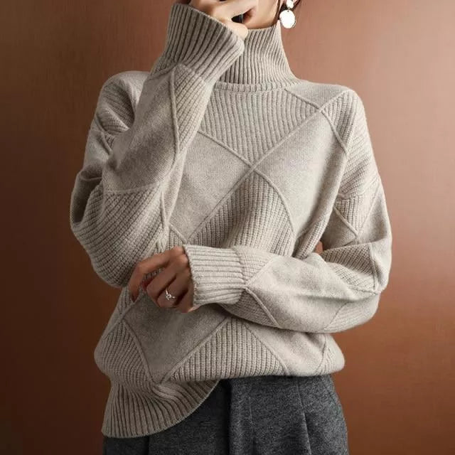 Agnes | Bequemer, locker sitzender Rollkragenpullover