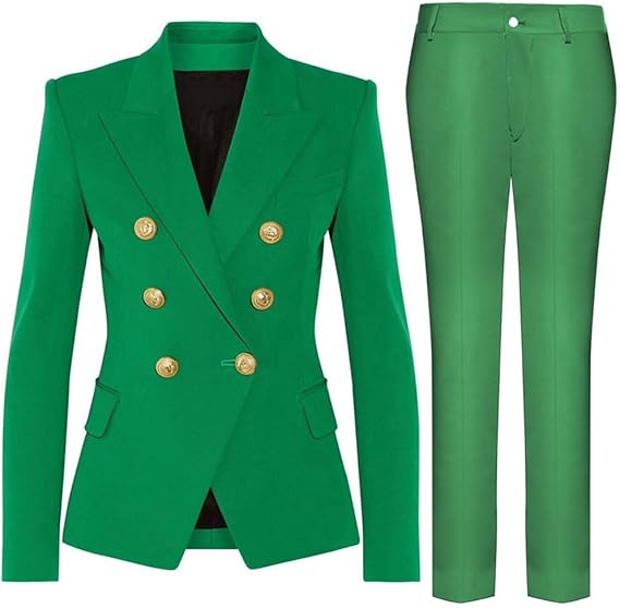 Mareike | Damen elegantes Business-Anzug-Set mit doppelter Knopfleiste und schmaler Passform