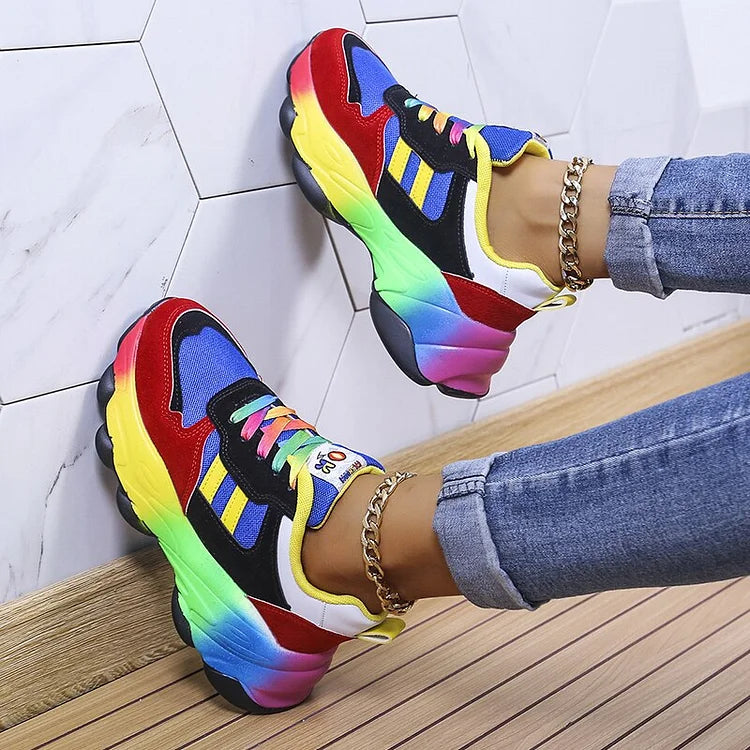Drune | Orthopädische Regenbogensneaker