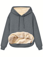 Kira | Warme Winterkuscheligkeit mit Fleece Hoodie