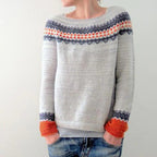 Damen-Retro-Strickpullover
