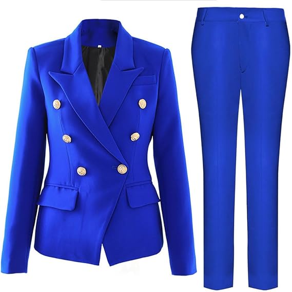 Mareike | Damen elegantes Business-Anzug-Set mit doppelter Knopfleiste und schmaler Passform