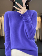 Drune | Pullover Damen Runder Ausschnitt Weicher und Eleganter Strickpullover