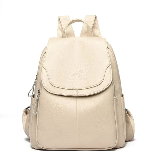Klara | Diebstahlsicherer Lederrucksack für Damen Sicheres Design