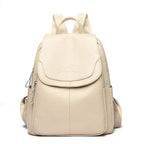 Klara | Diebstahlsicherer Lederrucksack für Damen Sicheres Design