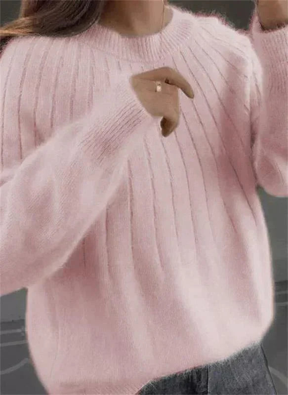 Melanie | Flauschiger Kaschmir-Strickpullover