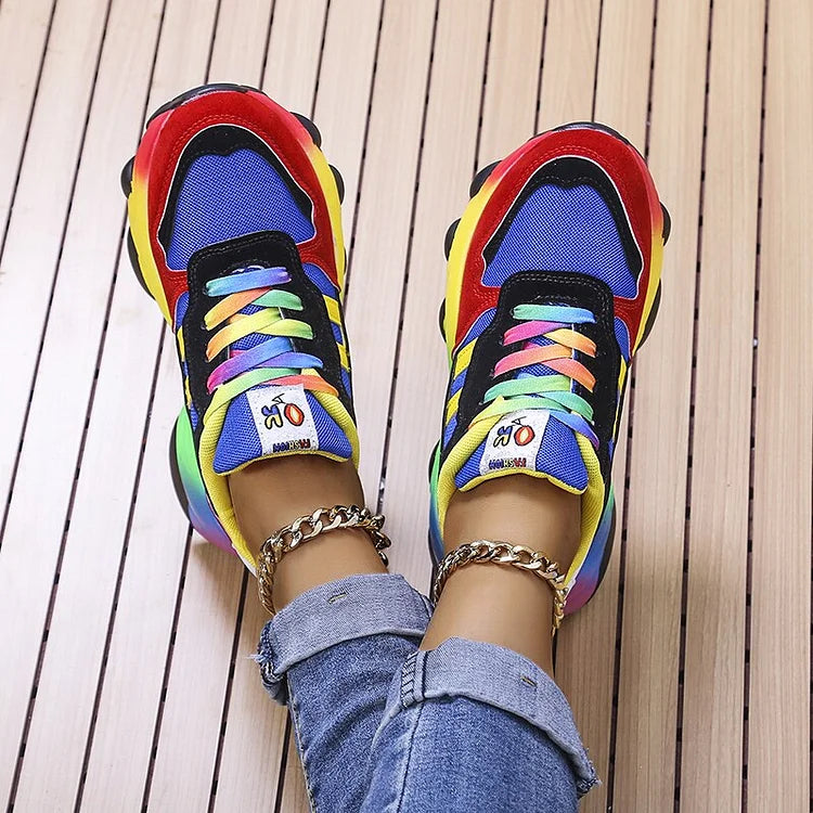 Drune | Orthopädische Regenbogensneaker