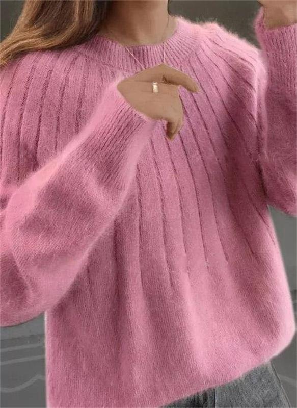 Melanie | Flauschiger Kaschmir-Strickpullover