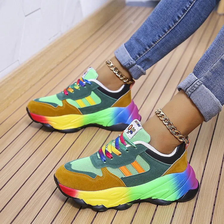 Drune | Orthopädische Regenbogensneaker