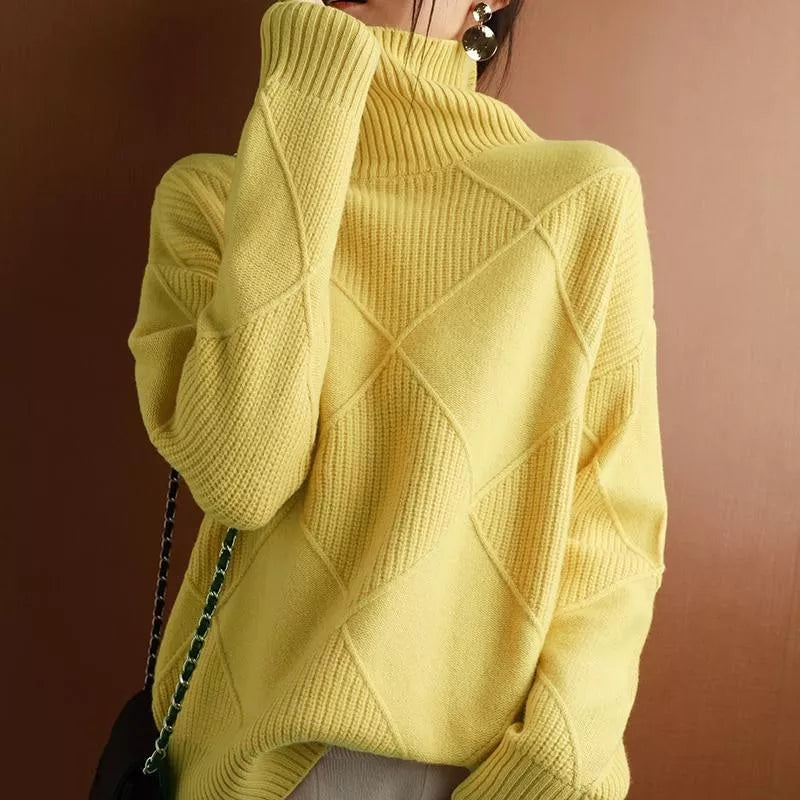 Agnes | Bequemer, locker sitzender Rollkragenpullover