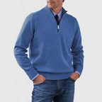 Drune | Herrenpullover Mit Halbem Reißverschluss