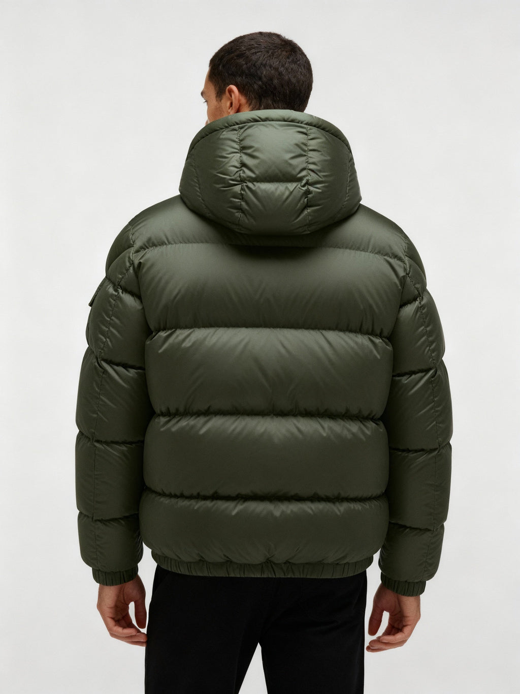 Herren Pufferjacke aus Entenfedern mit Wärme & Kapuze | Drune