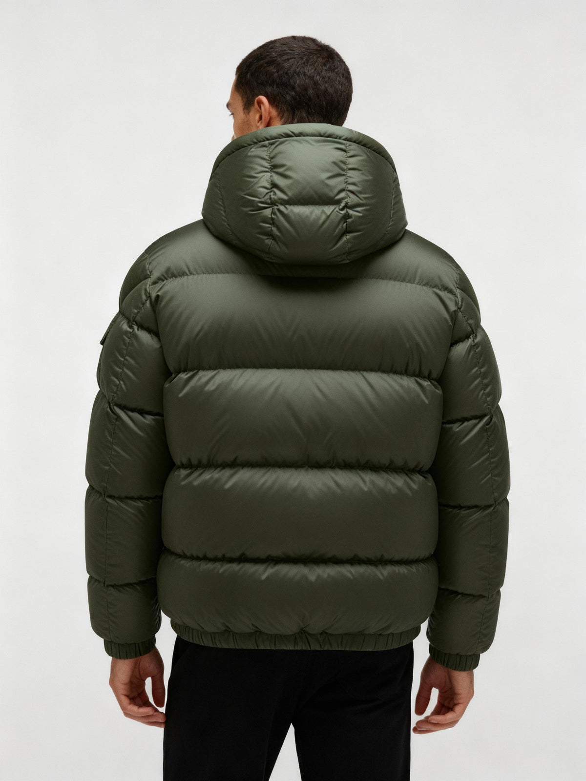 Herren Pufferjacke aus Entenfedern mit Wärme & Kapuze | Drune