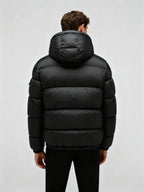 Herren Pufferjacke aus Entenfedern mit Wärme & Kapuze | Drune
