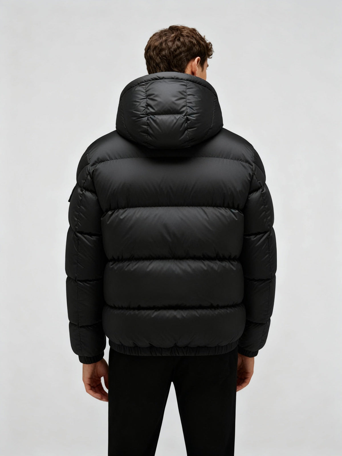 Herren Pufferjacke aus Entenfedern mit Wärme & Kapuze | Drune