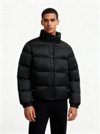 Herren Pufferjacke aus Entenfedern mit Wärme & Kapuze | Drune