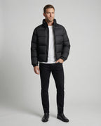 Herren Pufferjacke aus Entenfedern mit Wärme & Kapuze | Drune