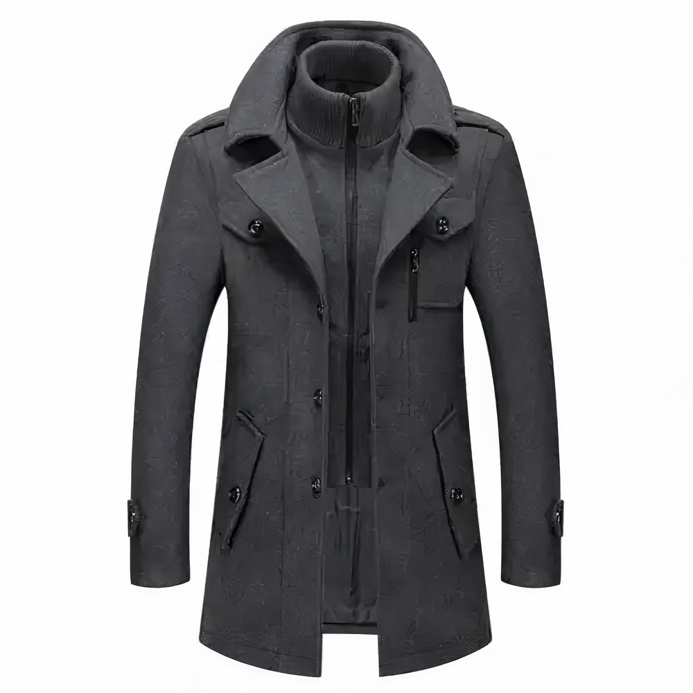 Drune | Moderigtig Doppelkragenjacke Für Männer