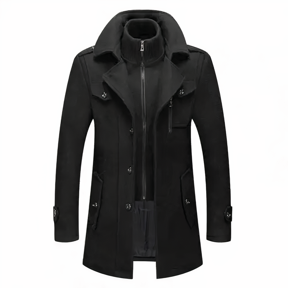 Drune | Moderigtig Doppelkragenjacke Für Männer