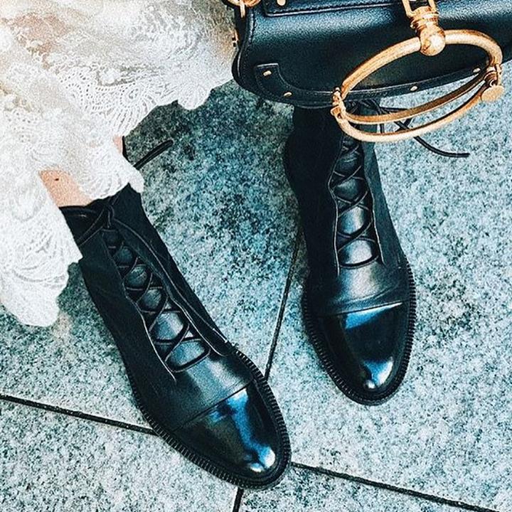Drune | Vintage-Stiefeletten mit Absatz für Damen