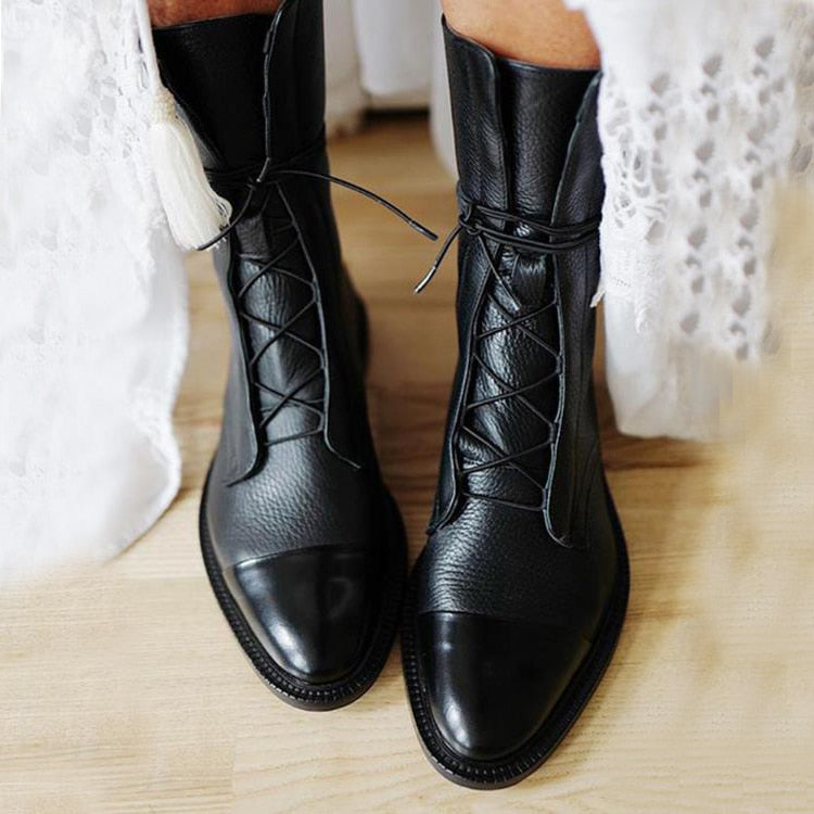 Drune | Vintage-Stiefeletten mit Absatz für Damen