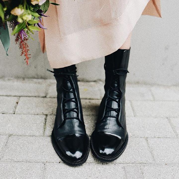 Drune | Vintage-Stiefeletten mit Absatz für Damen