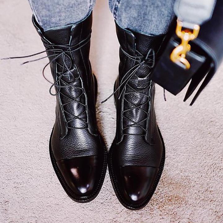 Drune | Vintage-Stiefeletten mit Absatz für Damen