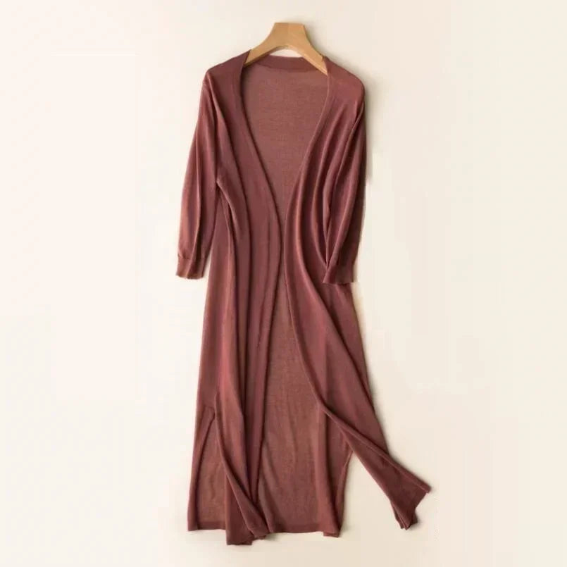 Nele | Leichter langer Cardigan