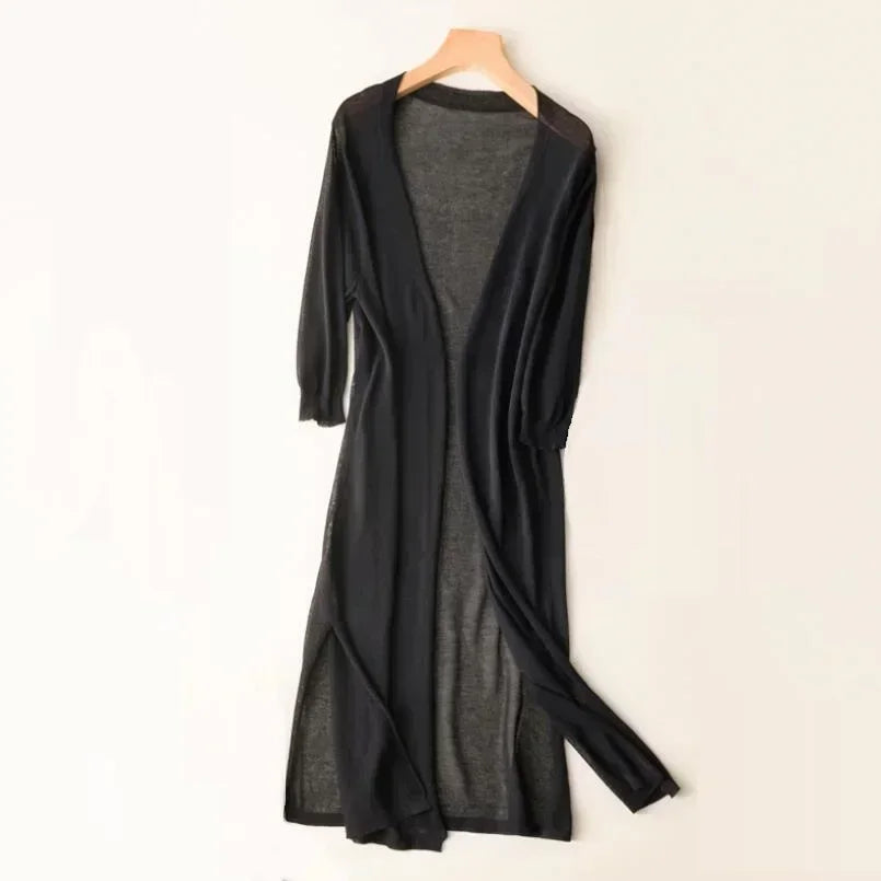 Nele | Leichter langer Cardigan