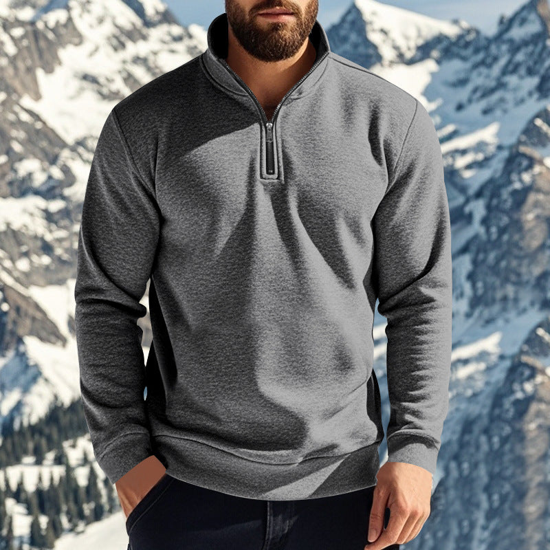 Drune | Bequemer Fleecehalbzipper Für Männer