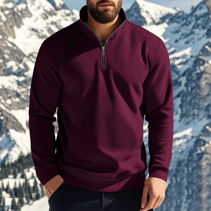 Drune | Bequemer Fleecehalbzipper Für Männer