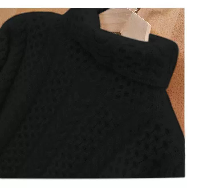 Elke | Luxuriöser Kaschmir-Rollkragenpullover mit Karomuster